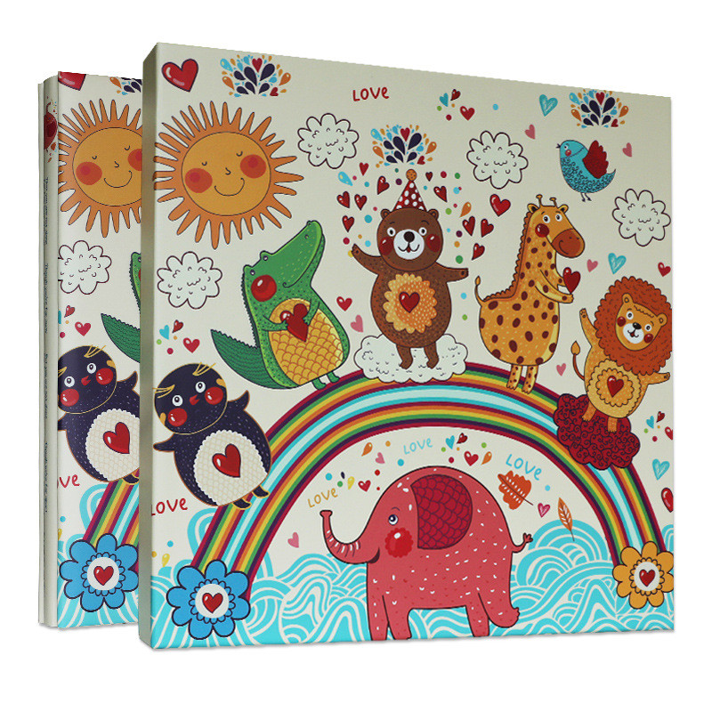 s588diy相册自粘贴式覆膜纯色纪念册相册本家庭手工情侣大容量毕