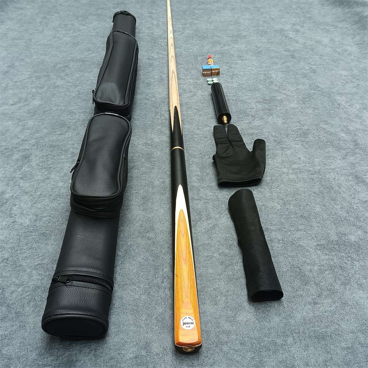 台球杆小头公杆彩黑8十六中式美式九9球分体斯诺克桌球杆中头波茨