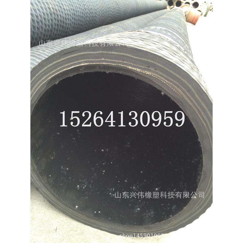 大口径吸水胶管 耐油沙耐高温泵专用黑色橡胶管 大口径橡胶软管