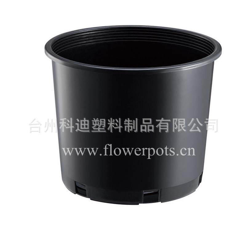 外贸厂家供应kd#3系列园林种植盆矮胖盆塑料花盆花场加仑用品