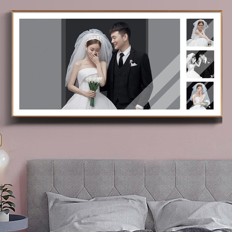 jih3寸水晶婚纱照放大挂墙洗照片做成相框床头结婚照48批发,家居饰品,相框/画框,淘宝优惠券,粉丝福利购,淘宝优惠卷