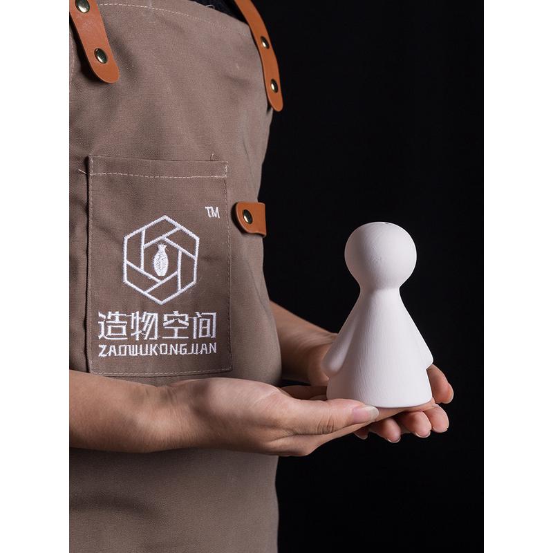 素坯陶艺陶瓷茶杯碗盘子釉下彩花瓶坯素烧坯素素坯