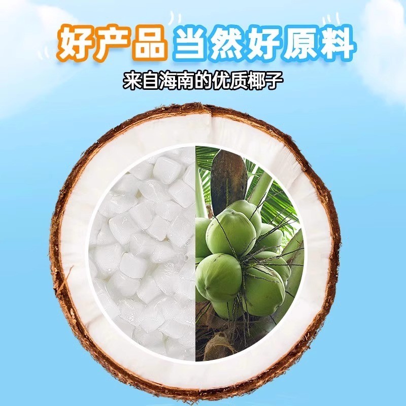 新货商用椰果肉甜品珍珠奶茶店原料配料椰肉椰果粒冰粉香芋椰子