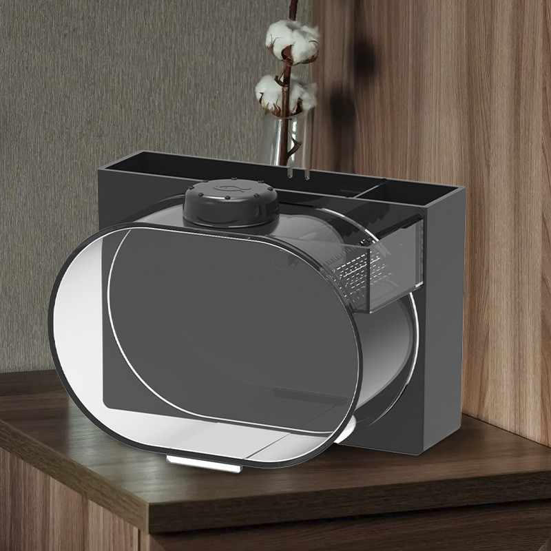 椭圆形桌面专业小水母缸鱼缸赤月海月大西洋缸小型观赏水母水母