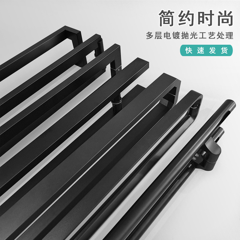 现货玻璃门拉手推拉门把手加厚不锈钢简约门把手实木门拉手哑新品