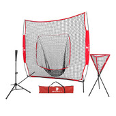 7打击投球网 7ft棒球网室外飞盘网棒垒球便携英寸练习网7英寸