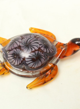 热销琉璃海龟摆件创意工艺品琉璃彩色海龟手工艺品新款琉璃制品厂