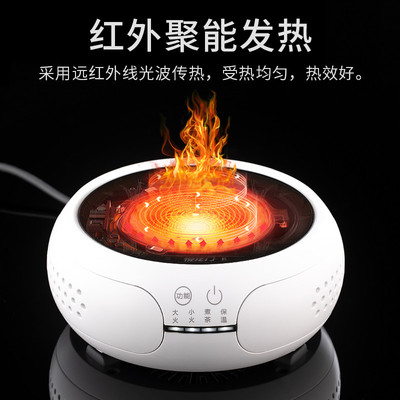 2025新款悦龙门电陶炉小型迷你家用煮茶器烧水壶专用炉光波炉