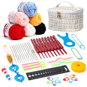 新款 钩针套装 工具入门diy编织初学者钩针毛线多种配件材料包