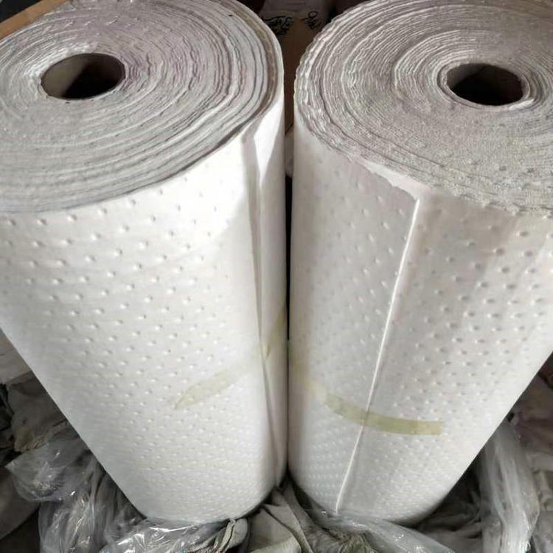 吸油毛毡吸油卷机械漏油吸油棉仓库清洁吸附卷工业压点吸油棉片
