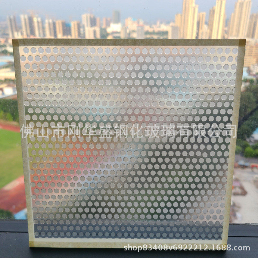 防滑·耐磨·防渗超白阳光房舞台用钢化白玻水夹胶防滑玻璃