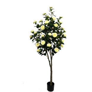 仿真植物绿植盆景茶花树北欧假花大客厅大型落地装饰花摆设盆栽