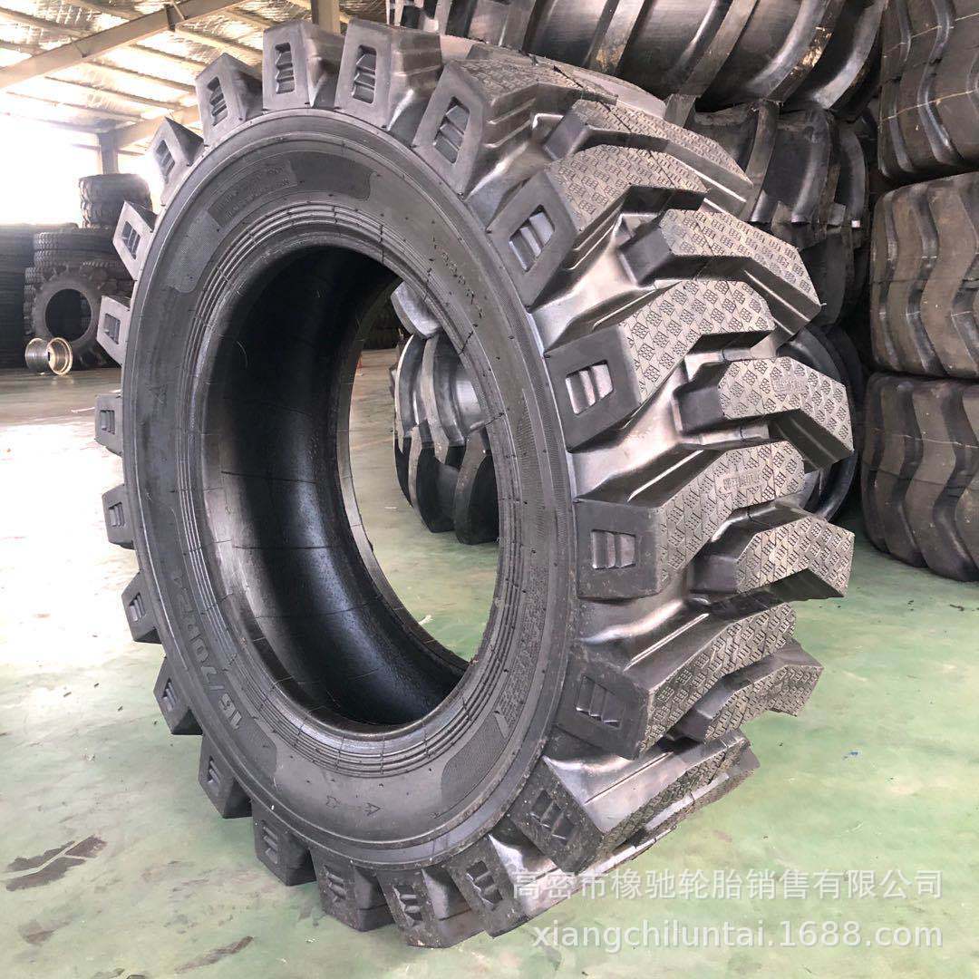 装载机半实心轮胎20.5/70R1616/70R20/24半实心钢丝胎加厚