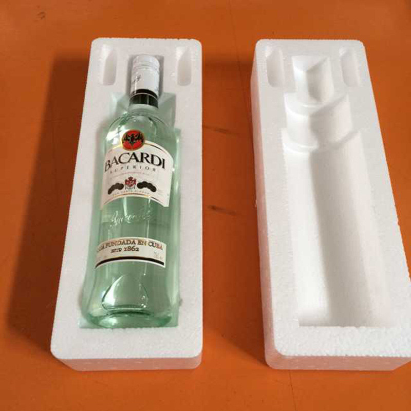 苏州加厚单1只装香槟红洋酒卧式大肚酒瓶快递防震包装泡沫盒