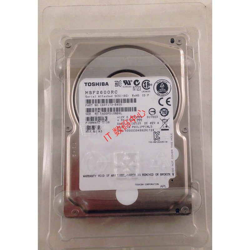 适用全新 Toshiba/东芝 浪潮 曙光 600G 10K SAS 2.5 MBF2600RC