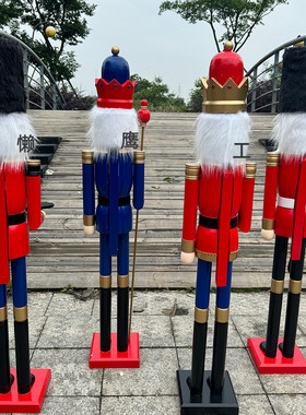 厂家批发胡桃夹子士兵120cm现代装饰胡桃书柜创意礼品摆设兵摆件