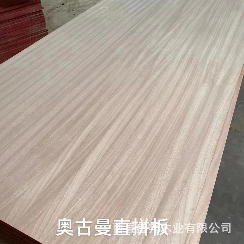 20mm实木家装非洲奥古曼直拼板e0级aa红胡桃原木大板板材木质材料