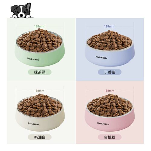 宠物食具猫碗304不锈钢打翻食碗barknbite防慢中大型犬粮狗盆批发