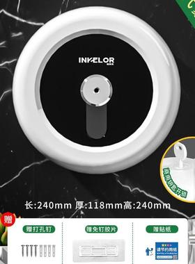 定制中心抽纸盒挂壁式大卷纸盒一次一张灰色自动断纸不卡纸免打孔