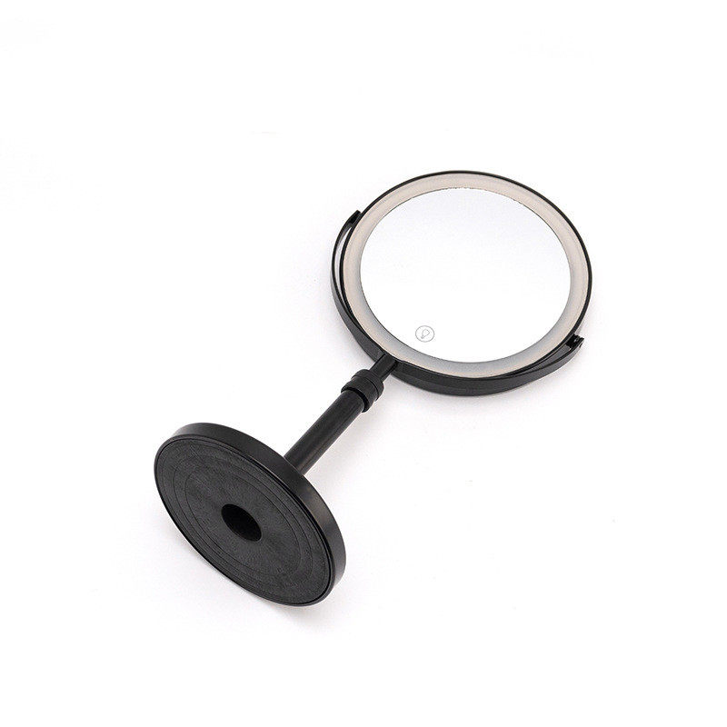 梳妆桌面镜子带灯美妆镜旋转双面宿舍梳妆镜可升降化妆镜台式镜子