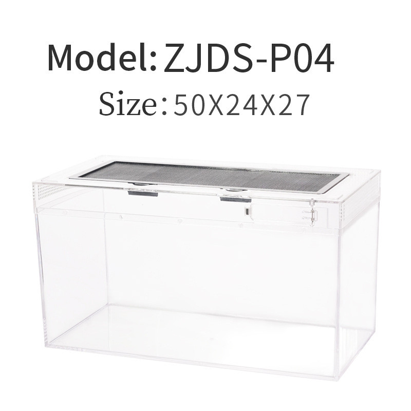 塑料鱼缸透明仿玻璃有盖防摔客厅桌面家用pc亚克力板小金龟缸鱼缸