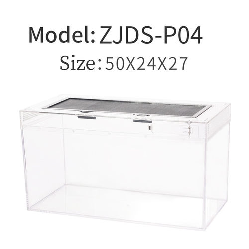 塑料鱼缸透明仿玻璃有盖防摔客厅桌面家用PC亚克力板龟缸小金鱼缸