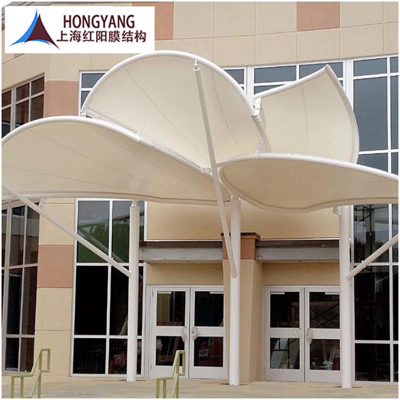 承接广西各地户外遮阳公园景区美观停车休闲张拉膜结构景观棚