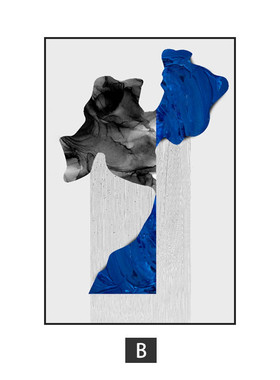 轻奢抽象橙色赤贫侘寂风装饰画客厅餐厅卧室背景墙壁竖版挂画