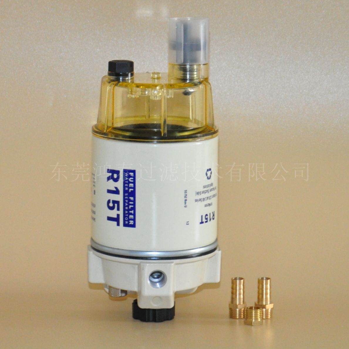 油水分离器总成R15T 柴燃油滤清器 水分离器总成