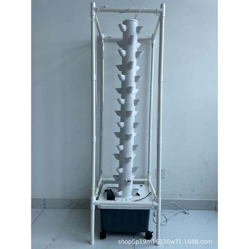 热销新款45种菜立柱无土栽培水培孔机水培立柱塔家庭学校种植