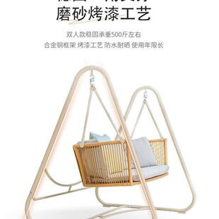 h秋千户外庭院卧室摇篮椅吊椅花园室外吊篮椅荡秋千双人阳台秋千