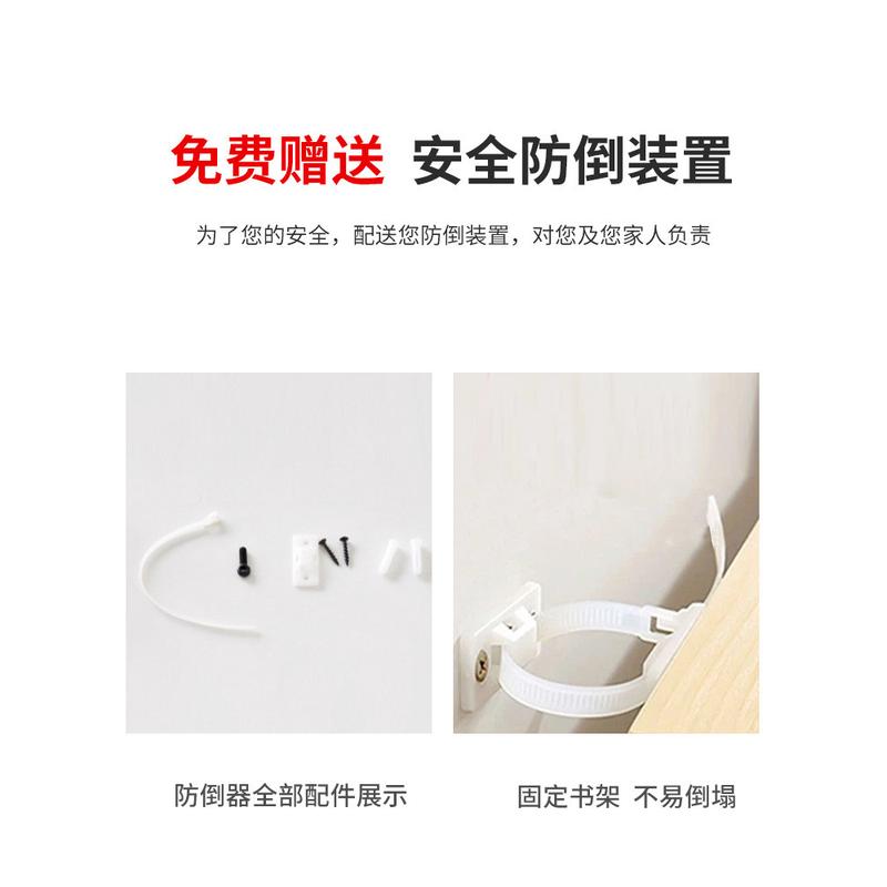 热销ft实木桌面书架收纳多层书桌置物架桌上办公桌台上的小台上书