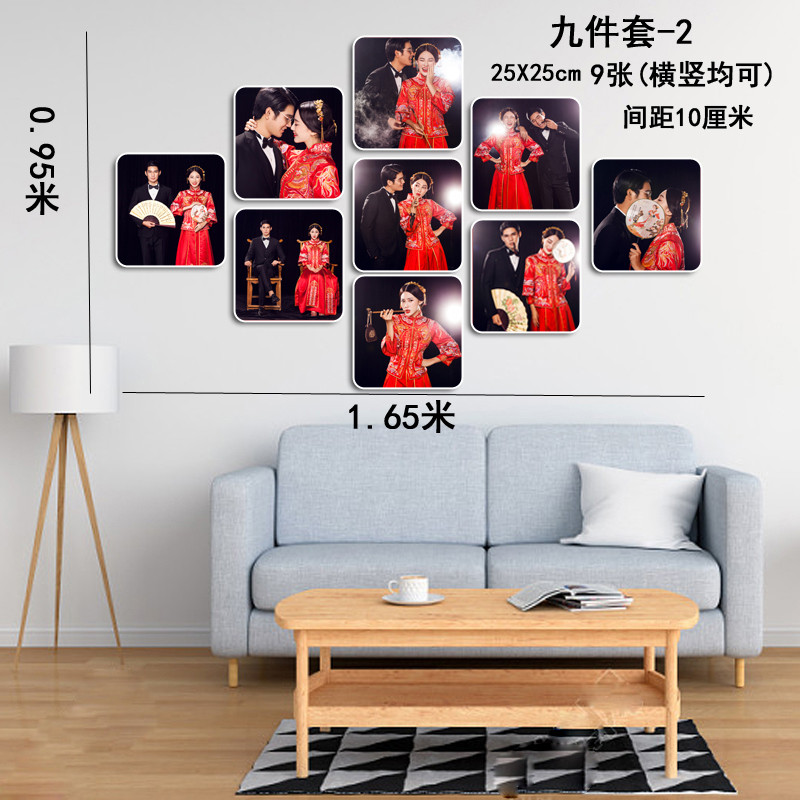 3EW1相框挂墙定制照片墙组合婚纱照相片放大全家福相框洗照片墙