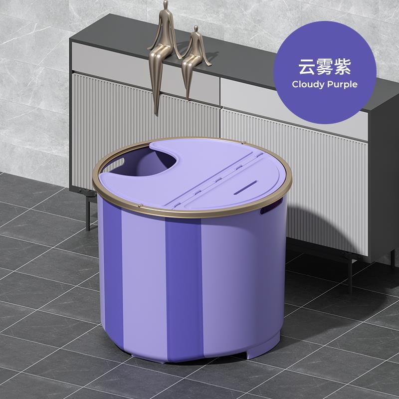 泡澡桶大人可折叠加厚加热家用沐浴桶全身浴缸加温自动洗澡桶浴盆