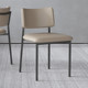 轻奢家用餐椅意式 设计师极简软包靠背椅洽谈椅侘北欧风高级餐桌椅