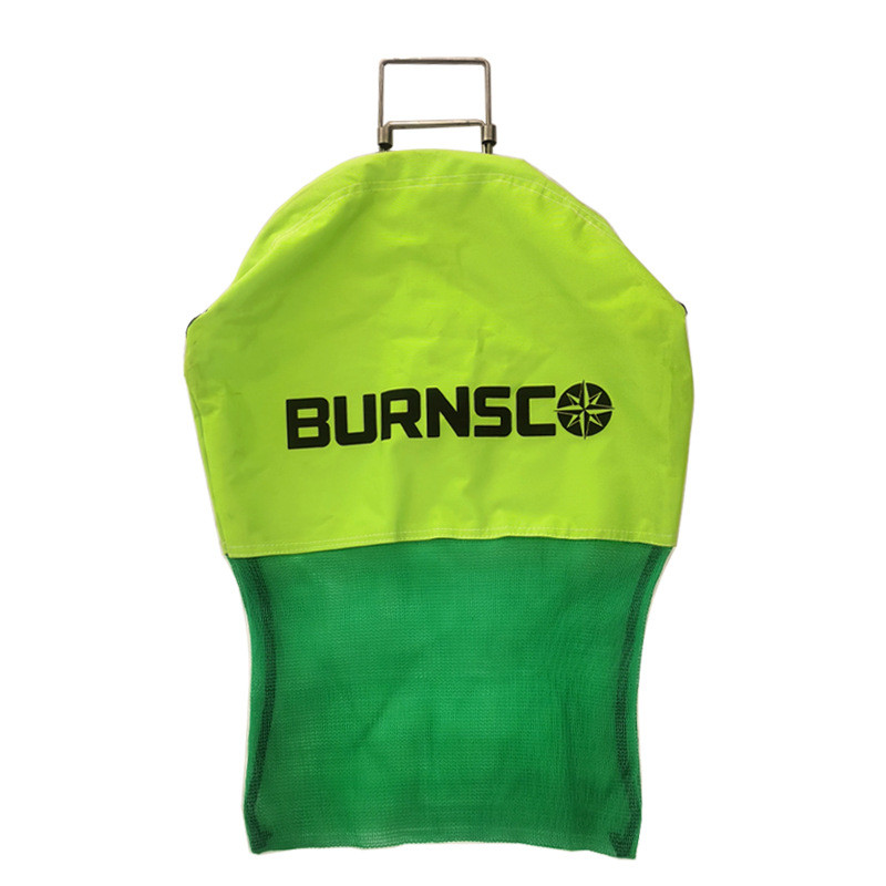 赶海网兜网袋鱼虾不锈钢框架方便携带方便装鱼护网袋手工编织网兜