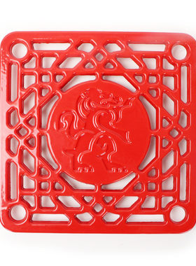 盘批发铸铁锅锅厂家砂锅盘餐桌用品隔热花盘方盘20cm精美镂空现代