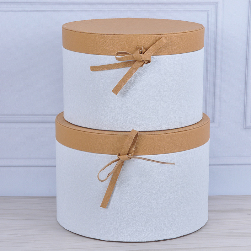 样板房衣帽间收纳盒圆形收纳箱储物盒软装饰品桌面摆件儿童房装饰