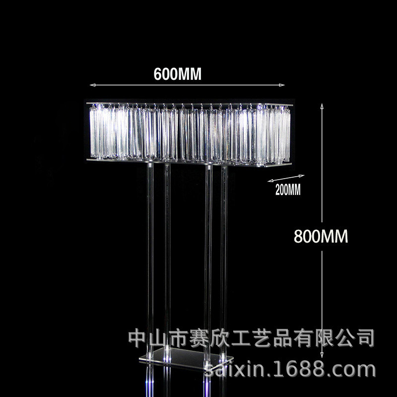 热销厂家批发亚克力婚庆路引道具礼堂舞台装饰品摆件婚跨境新款桌
