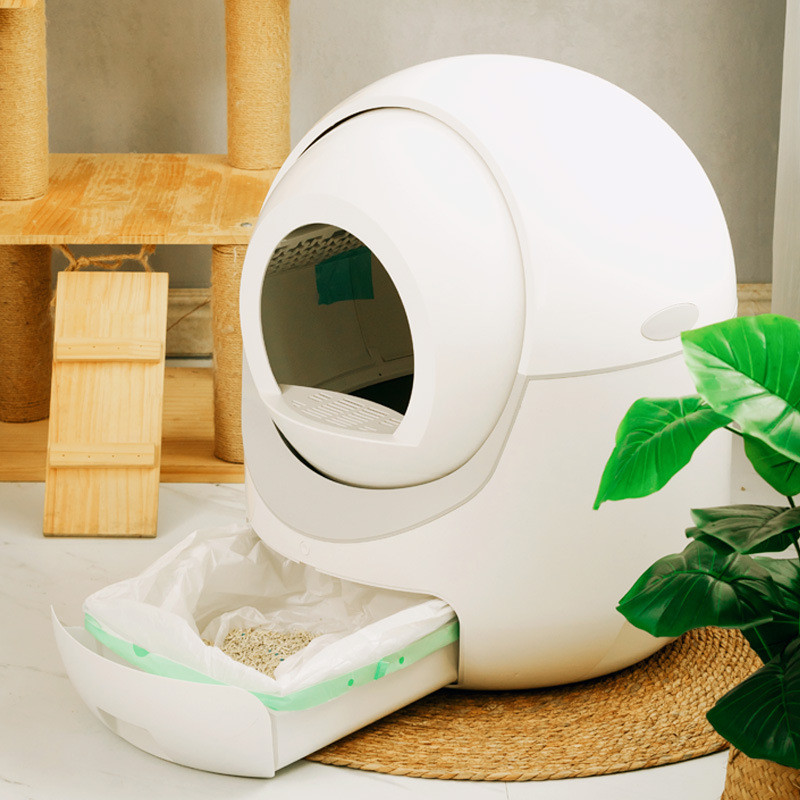 工厂定制智能机超大号封闭猫厕所电动铲屎猫砂盆app全自动猫砂盆