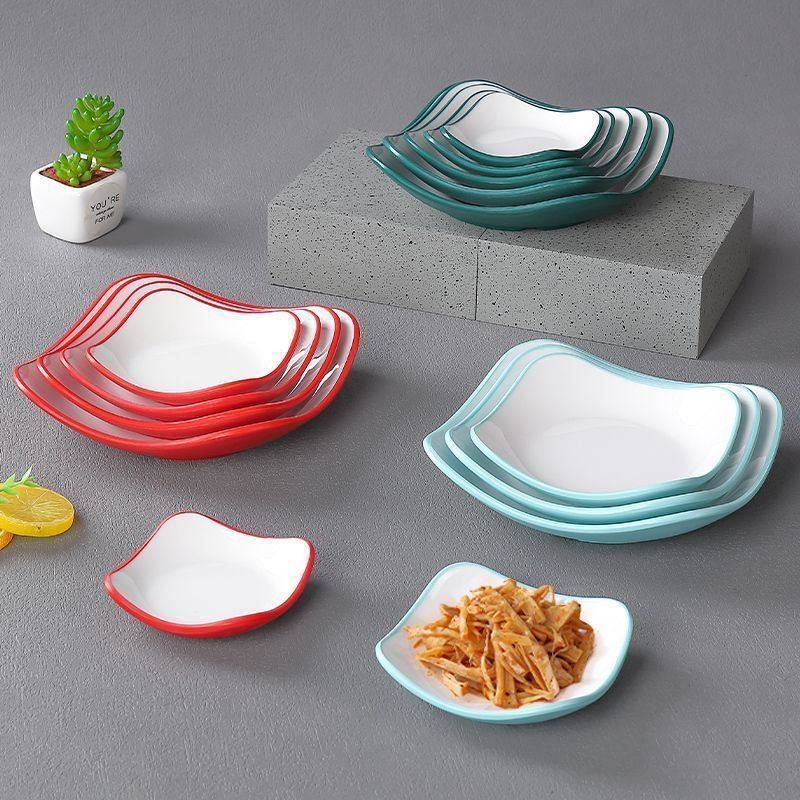 饭店餐具小菜碟仿瓷ktv小吃花生米凉菜小碟子商用餐饮店四角盘子,餐饮具,餐用托盘,淘宝优惠券,粉丝福利购,淘宝优惠卷