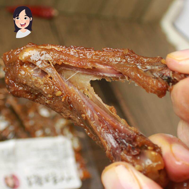 新日期鸭翅中 丫丫手工麻辣香辣鸭翅膀熟食卤味下酒菜零食即食鸭