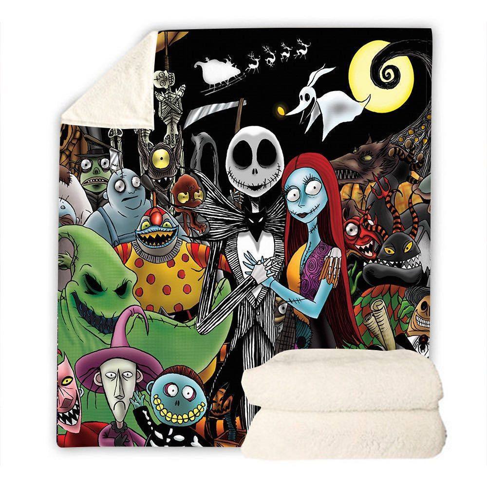 万圣节厂家直供双层加厚数码印花毯午睡盖毯懒人空调毯毯,床上用品,休闲毯/毛毯/绒毯,淘宝优惠券,粉丝福利购,淘宝优惠卷
