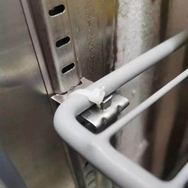 冰箱层架卡扣固定挂钩冷柜支架冷藏柜隔板置物架支撑托不锈钢扣子