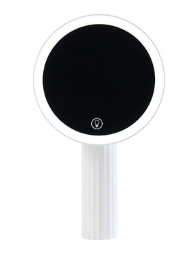 1pkn新款大美妆镜桌面台式化妆led镜子圆形灯光触控美妆镜u镜梳