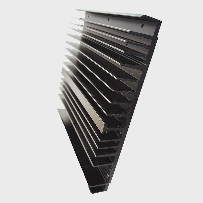 led散热器舞台灯散热片路灯铝合金散热器铝型材开模定制cnc加工氧