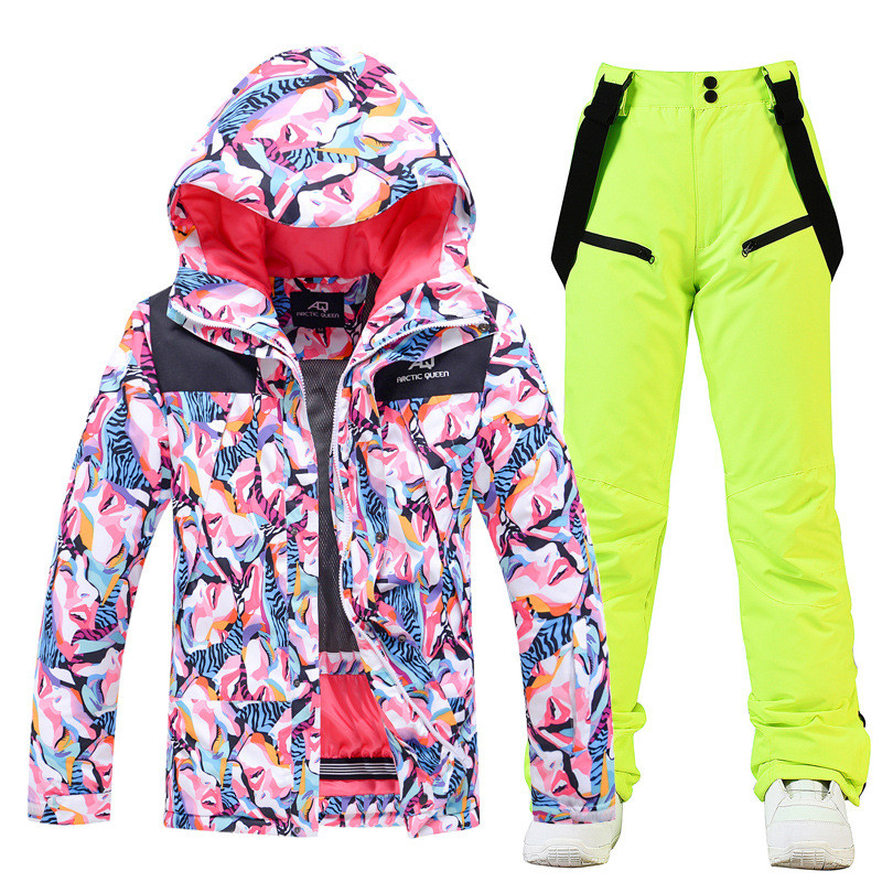 套装滑雪服女士冬季户外防风防泼水保暖加厚单板双板滑雪衣裤新款