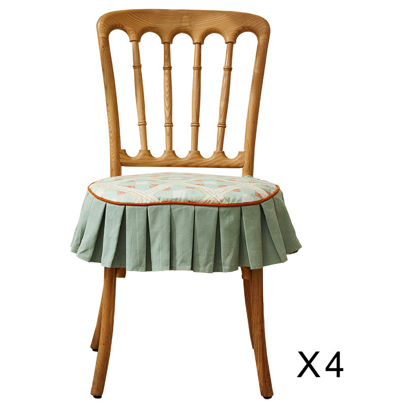 70yf维多利亚椅垫|英式中古透气|氛围感荷叶边复古法式餐椅坐垫