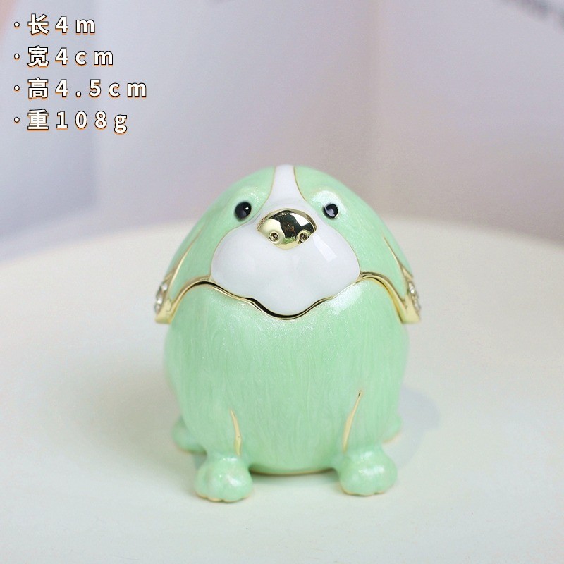 十二生肖全套金属珐琅彩礼品可爱卡通小摆件创意家居装饰工艺品