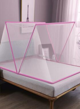 wbz7学生宿舍上下床单人无底可折叠免安装家用客厅沙发蚊帐90x190